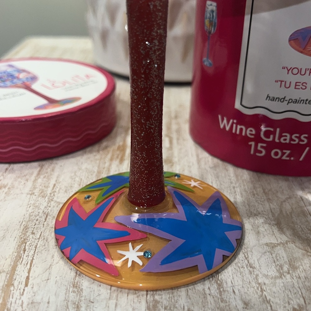 Lolita “YOU’RE THE BEST” wineglass - Picture 5 of 8
